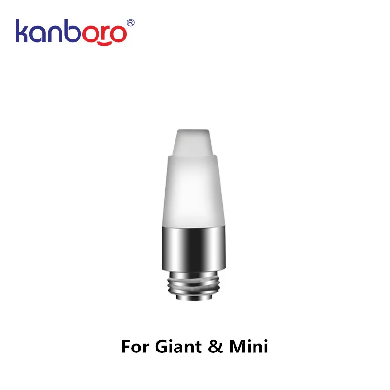 

2pcs/lot Kanboro Giant Coil Replacement Ceramic Nozzle Heating Base Tip for Giant Mini Wax Oil Glass Dab Rig E Nail Kit