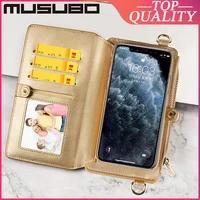 musubo genuine leather case for iphone 11 pro max xs xr 6s plus 7 8 luxury cases cover card slot wallet funda coque capa casing