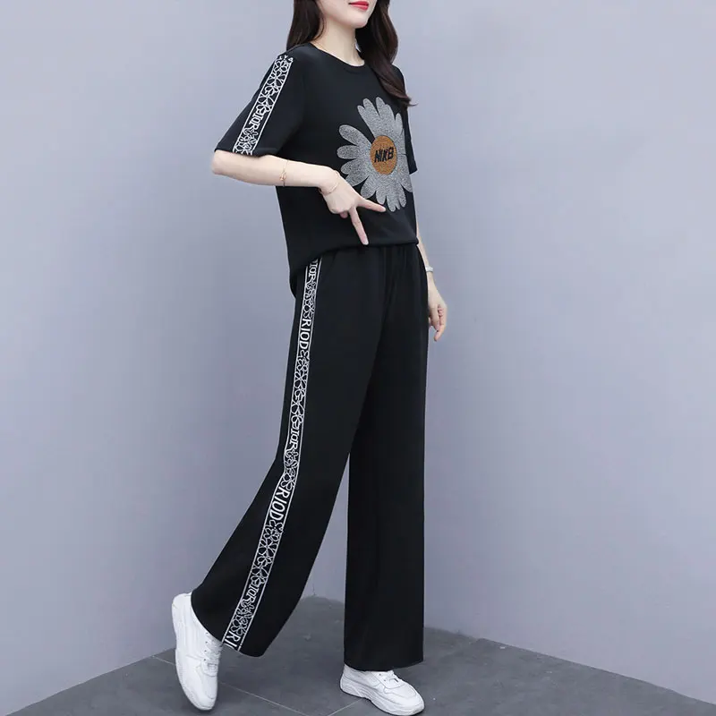 Спортивный костюм 2020 летний женский модный свитер с буквенным принтом и 0