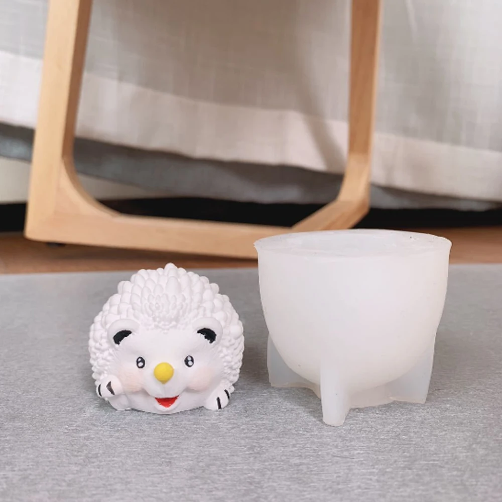 3D Ежик силиконовая форма для ручной работы мыла Свеча Торт Формы выпечки