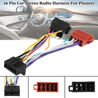 1 pcs car wire harness adaptor for kenwood jvc auto stereo radio iso standard connector adapter 16 pin plug cable plug play