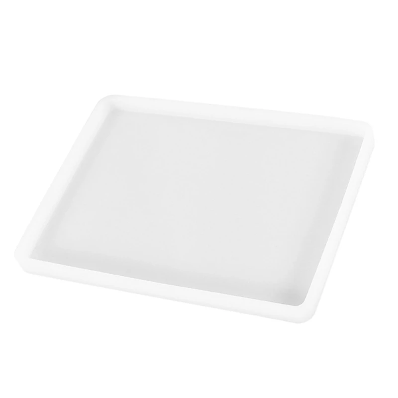 

Handmade Rectangle Tray Silicone Mold Crystal Epoxy Mould DIY Coaster Accessories Tool Equipment for DIY Cup Mat Coaster