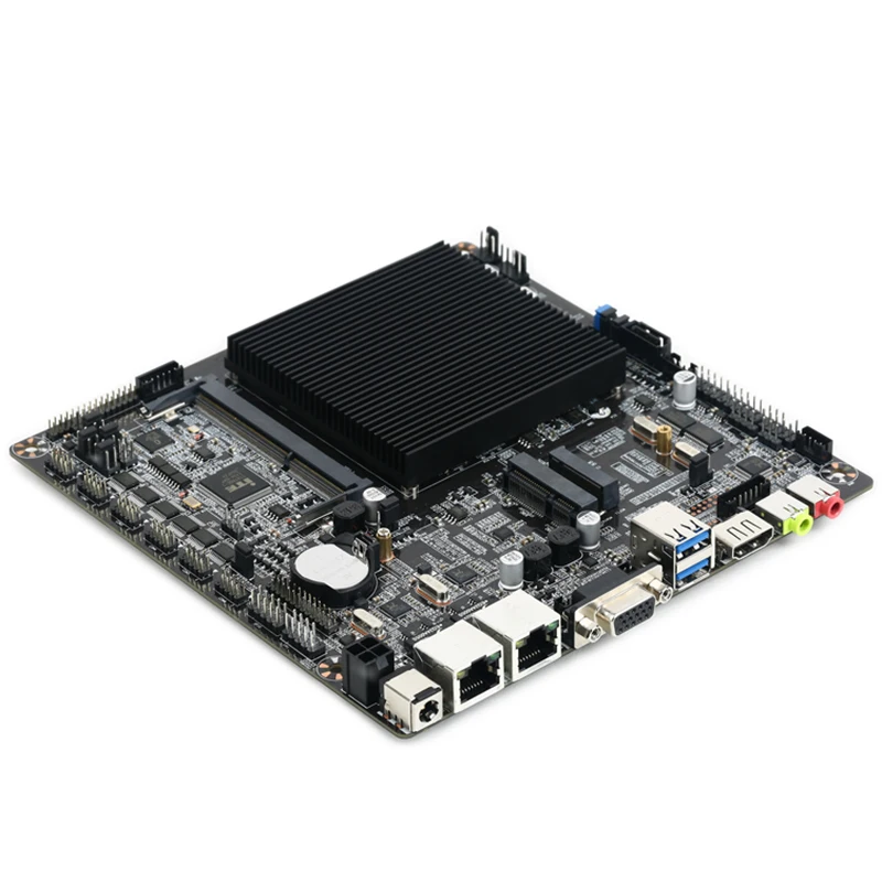 Realan Intel Celeron J1900L2 процессор Настольный ПК мини Itx материнская плата с двумя Lan