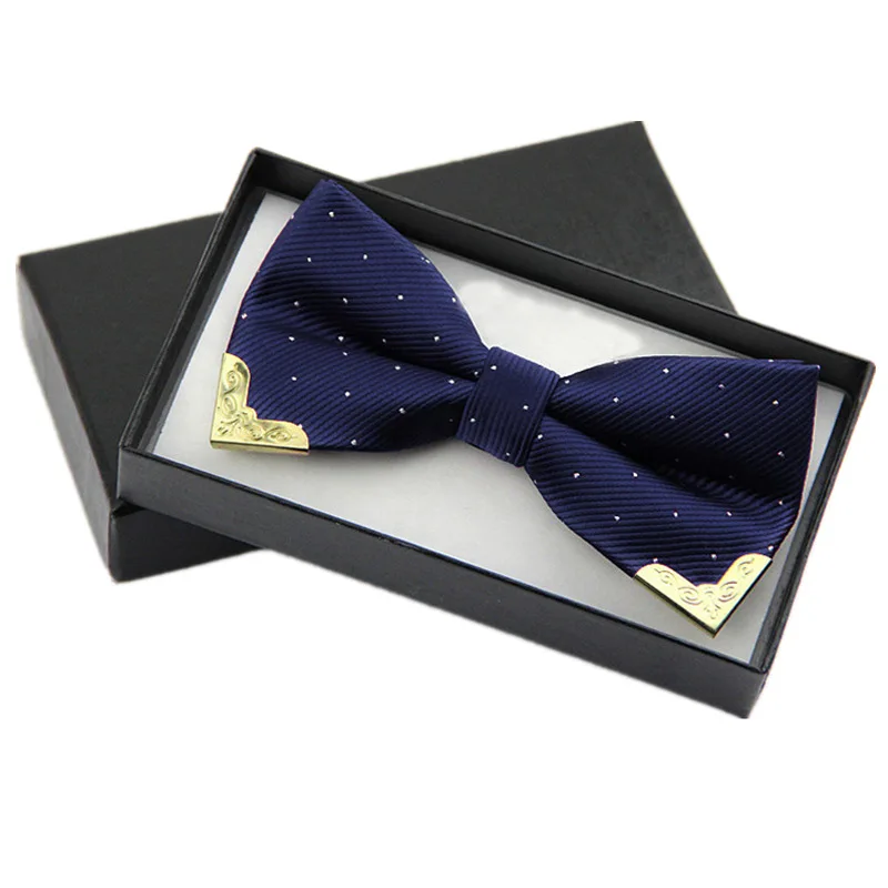 Мужской галстук бабочка Поддельный Воротник Женский шелковый свадьба черный