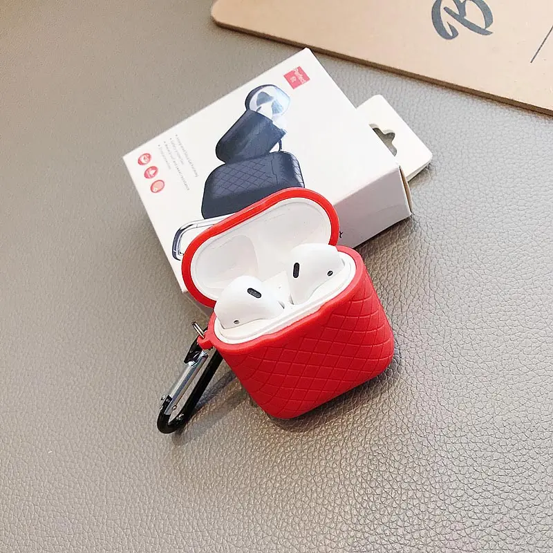 Suntaiho ТПУ силиконовый беспроводной чехол для наушников AirPods защитный чехол Мягкий противоударный чехол для Apple гарнитура для AirPods Sleev