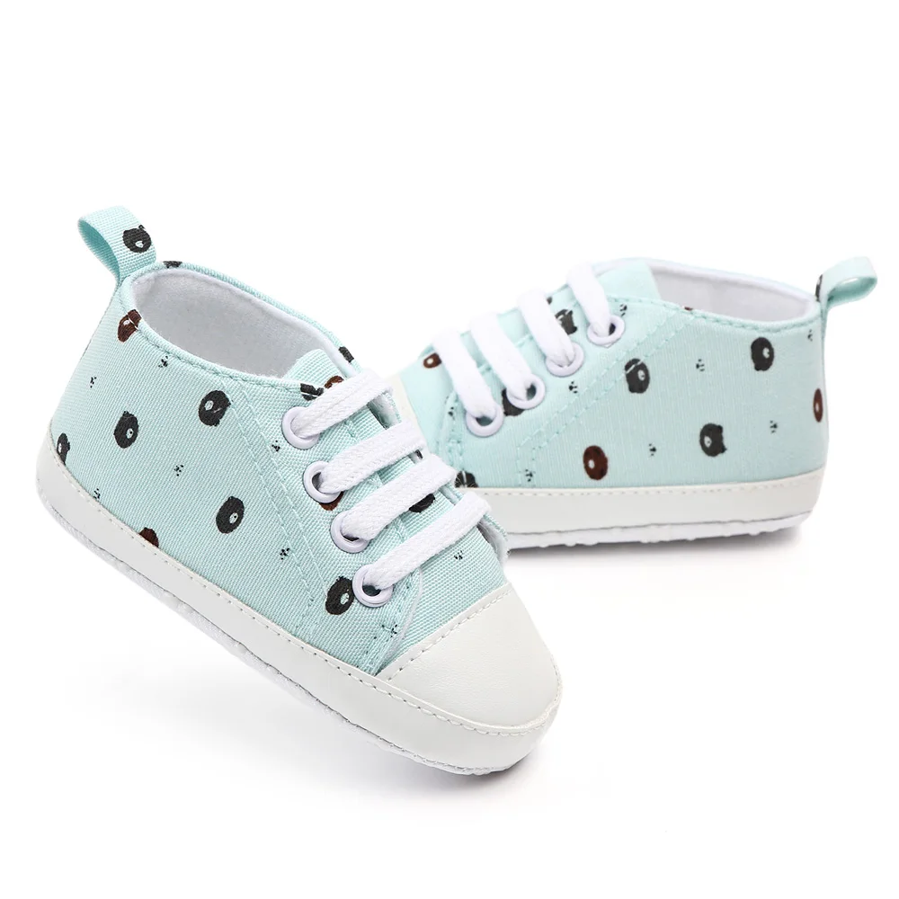 Brand New Newborn Baby Toddler Girl Canvas Casual Shoes Infant Boy Girl Pram Soft Sole Prewalker Anti-slip Sneakers