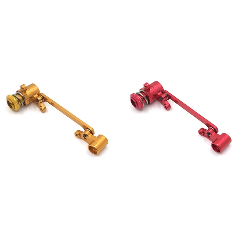 

2 Set Steering Clutch Steering Servo Saver Complete For Wltoys 144001 1/14 124018 124019 RC Car Parts,Red & Yellow