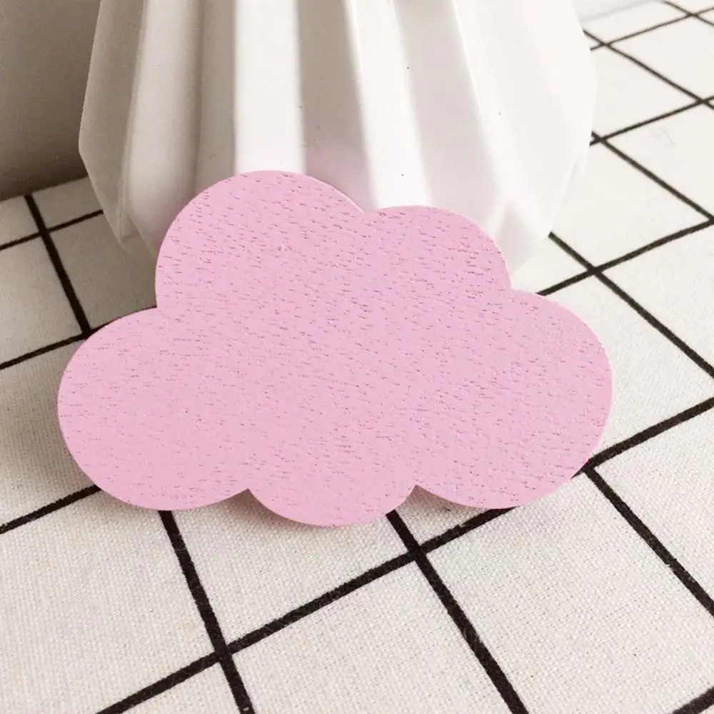 

50% Hot Sales!!! Nordic Style Cartoon Cloud Kids Room Wooden Sticker Wall Hanging Hook Home Decor