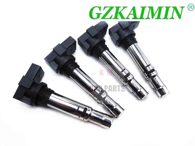 Новый набор из 4 катушек зажигания для VW Golf Jetta Bora Beetle Polo SharanA3 Altea Ibiza Fabia Octavia Yeti 1 1.6FSI
