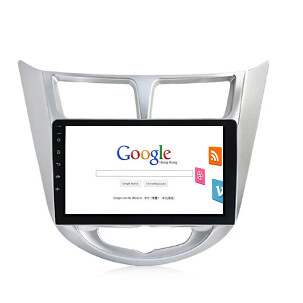 9 'ɲ din Android 8 1 автомобильный dvd-плеер для современного Solaris accent Verna 2011-2016 радио
