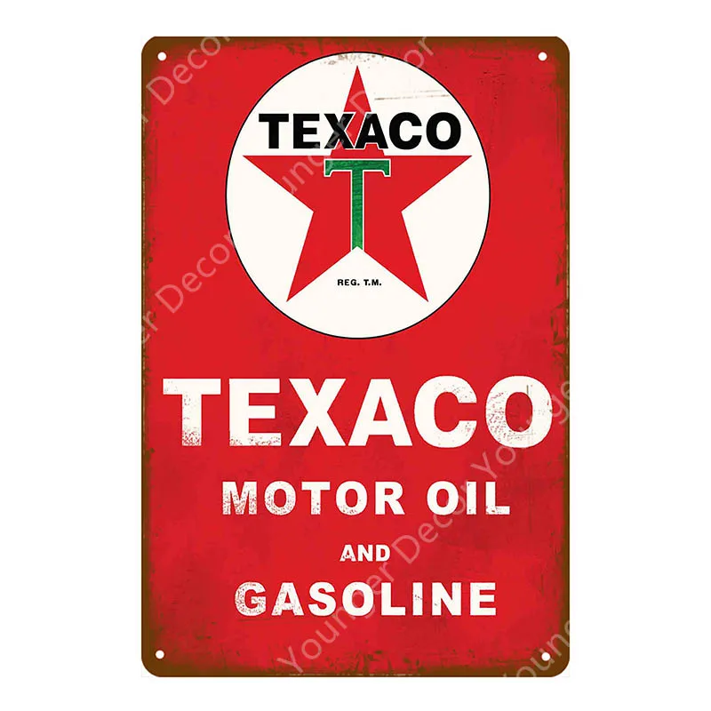 Свеча зажигания переменного тока металлические жестяные знаки Thorobred Texaco Castrol