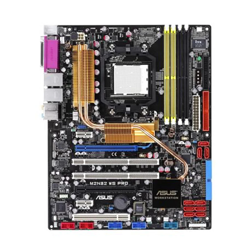 

ASUS M2N32 WS PRO Socket AM2 NVIDIA nForce 590 SLI DDR2 RAM память USB SATA PCI-E X16 ATX оригинальная десктопная материнская плата