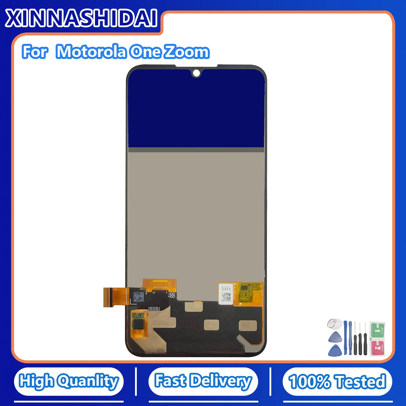 Новинка сенсорный ЖК-дисплей 6 39 дюйма для Moto One Zoom XT2010 стеклянный дигитайзер в