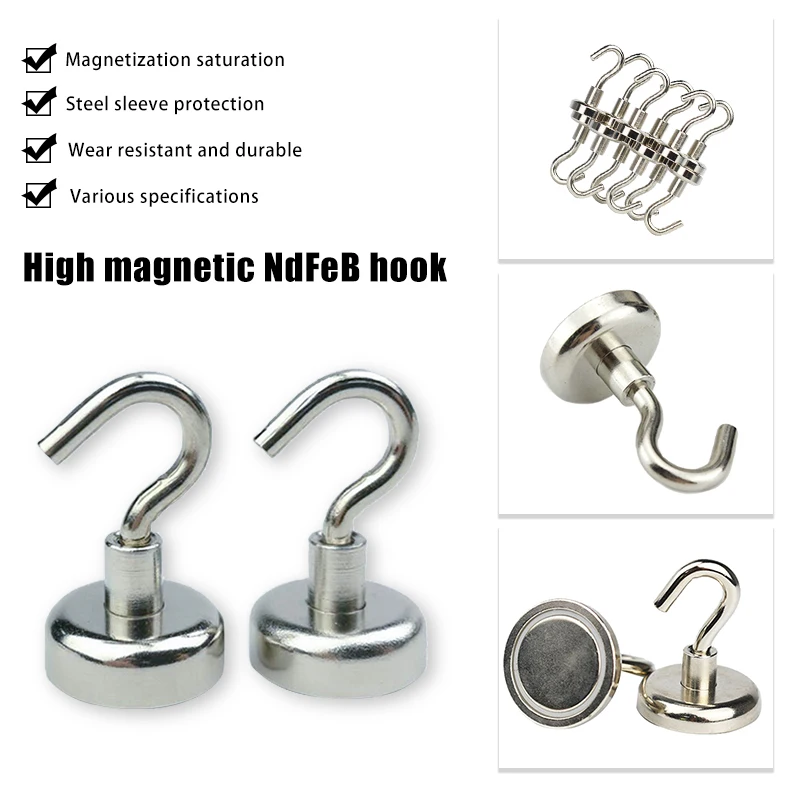 

Магнитный крюк сильный Неодимовый Крюк-магнит для дома Кухня рабочее место проведения крюк