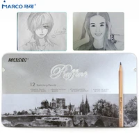 marco7001 12tn 12pcs craft pencils non toxic drawing sketching pencil set for school student sketch gift stationery art supplies