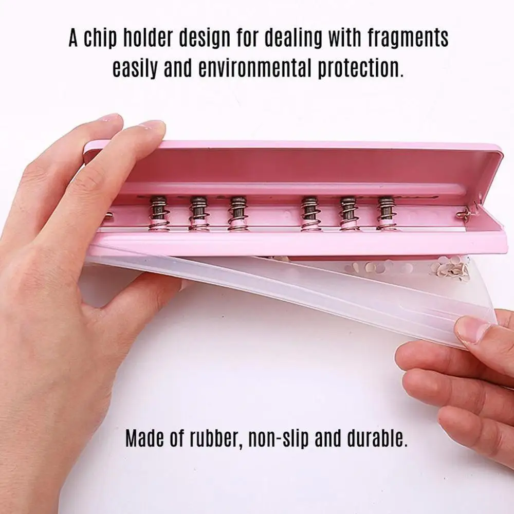 6 отверстий Дырокол со свободными листьями стандартный Регулируемый степлер