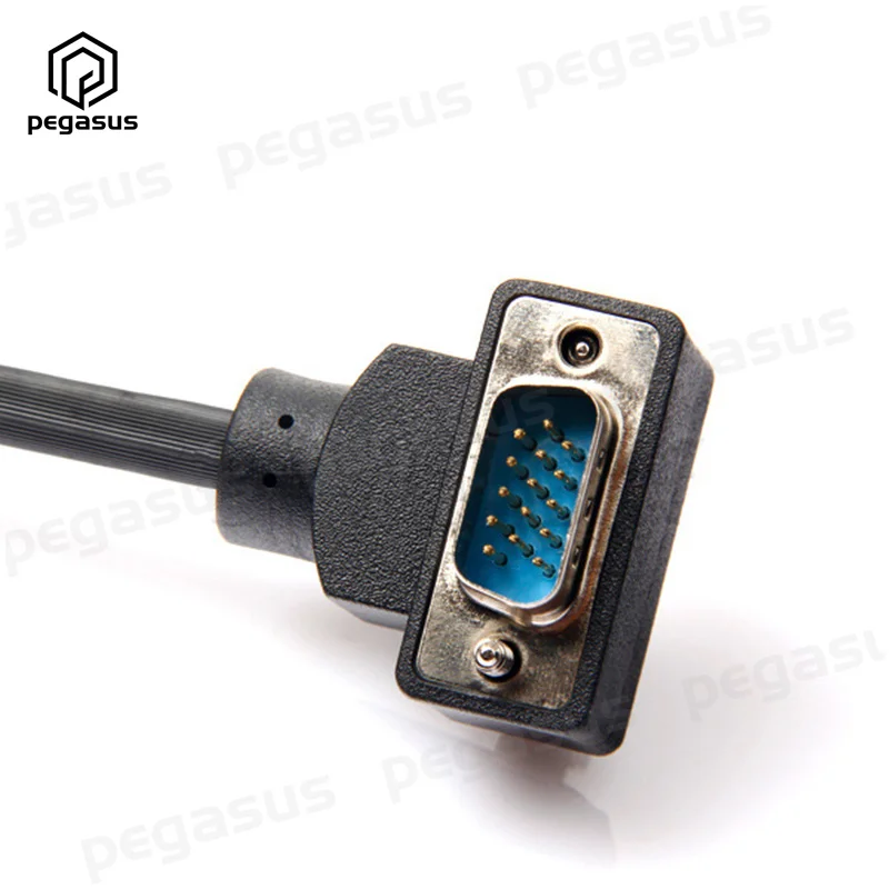 Угловой разъем 90 градусов VGA RGB 15 контактов проекторы Папа-папа мониторы кабель
