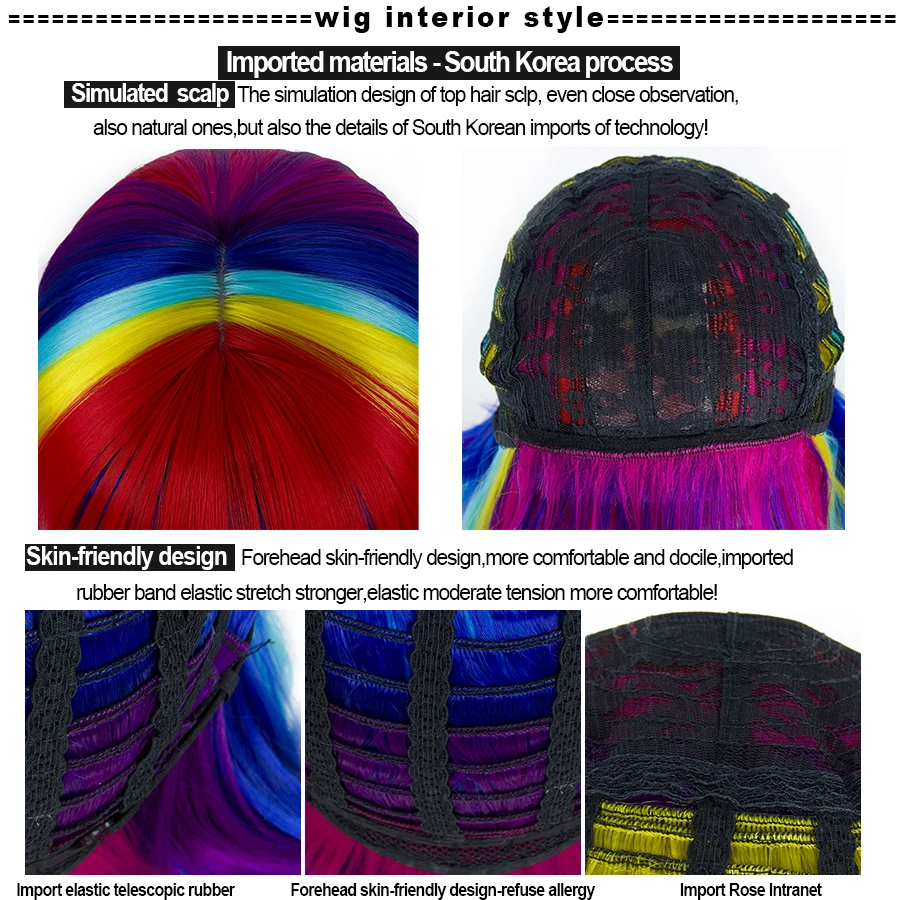 Прямые черные синтетические парики с челкой для черных женщин средней длины