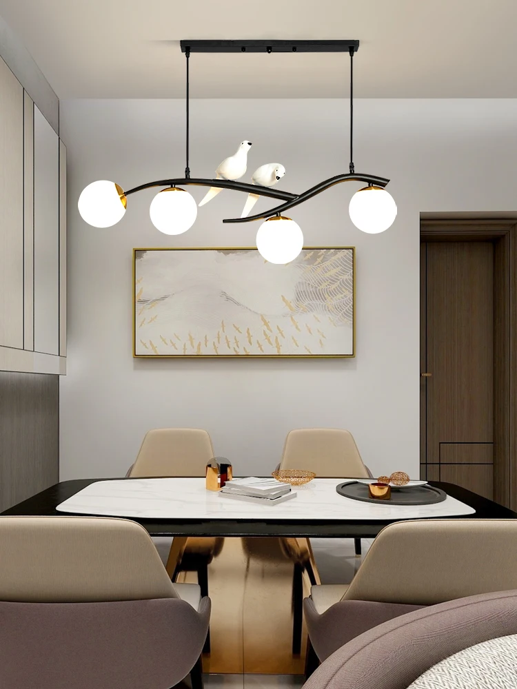 

Hot Scandinavian Style Bird Chandelier Lighting Creative Modern Hangling Light for Restaurant Dining Table LED Bulbs E27 Iron AC