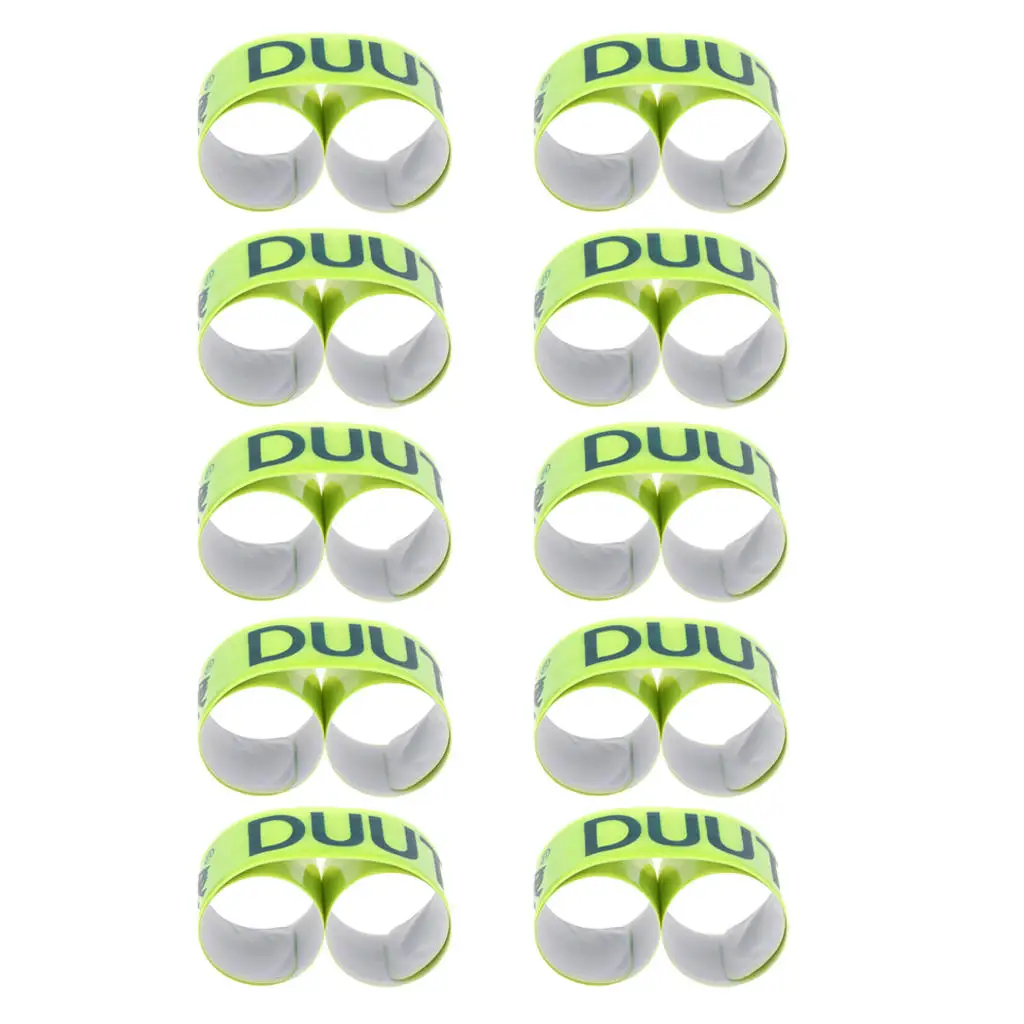 10x Safety Armbands Ankle Arm Bands Bracelets for Night Running Cycling Pants Snap Band Strap | Спорт и развлечения
