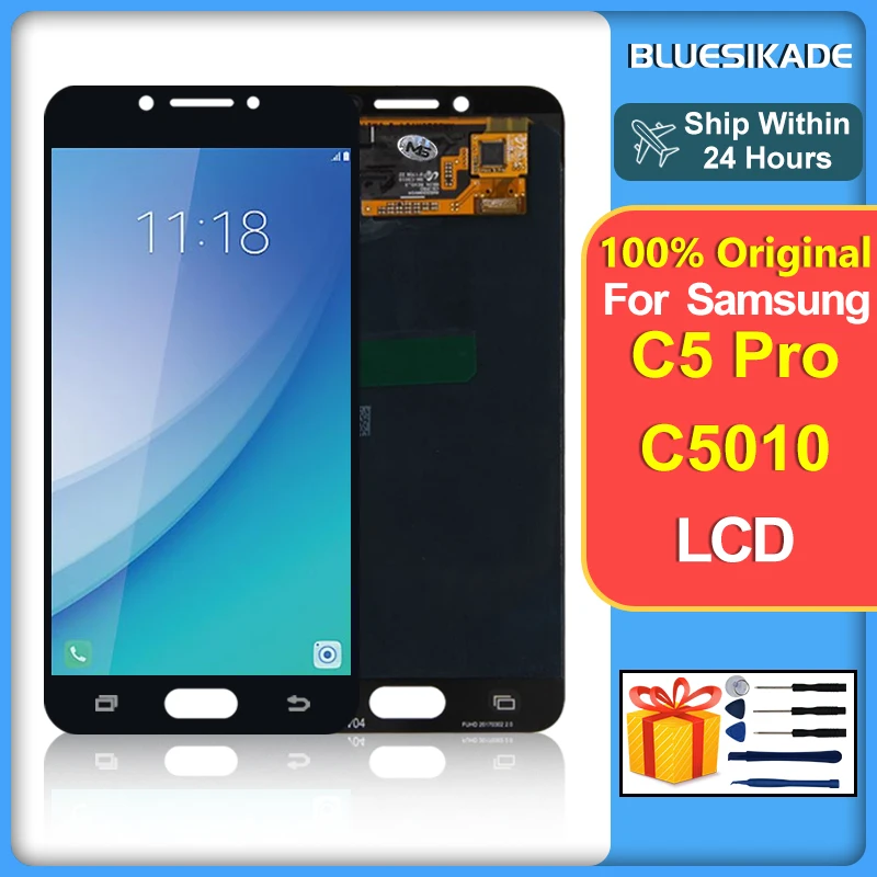 

5.2" Super AMOLED For Samsung Galaxy C5 Pro LCD Touch Screen Digitizer For Samsung Galaxy C5010 Display Replacement Parts