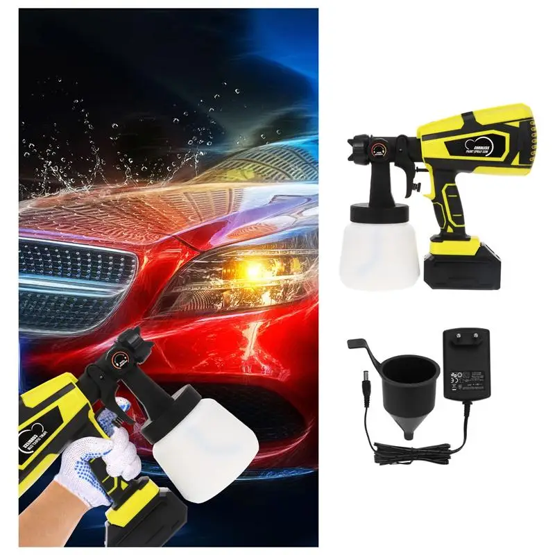 

1PC Rechargeable High Pressure Paint Sprayer Wall Painting Sprayer Electric Paint Sprayer for Home Painting