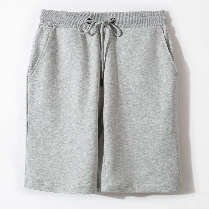 

High-grade pure cotton five-minute shorts women summer wear thin sports casual high-waisted loose large white shorts women