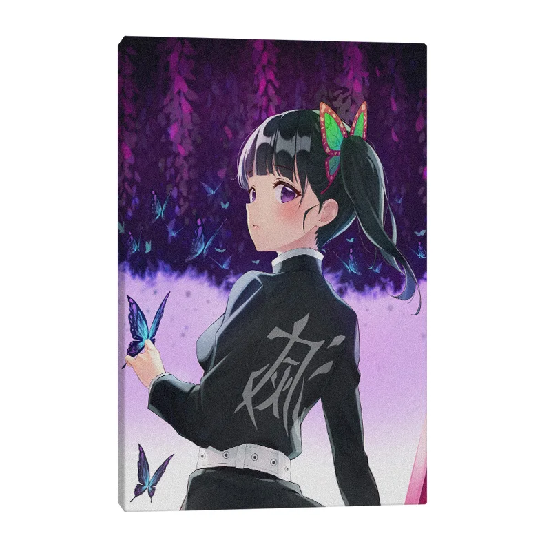 

Kanao Tsuyuri Kimetsu no Yaiba poster Painting wall Art Canvas for Living room home bedroom study dorm decoration prints