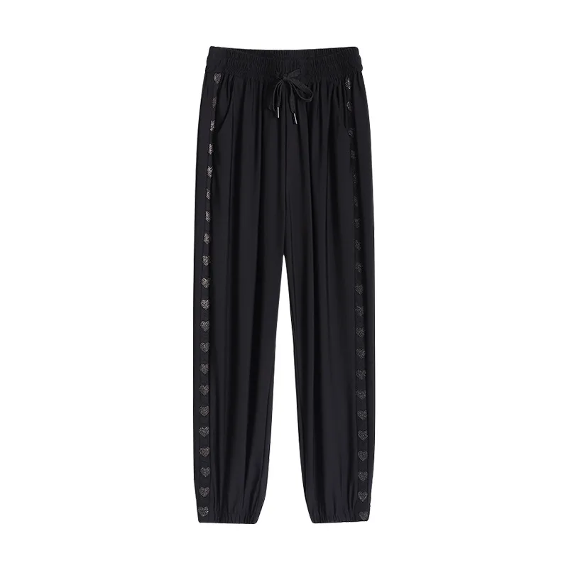 

summer thin Women ice silk harem pants for women plus size casual pants Ladies Carrot pants Slimming loose-fitting track pants