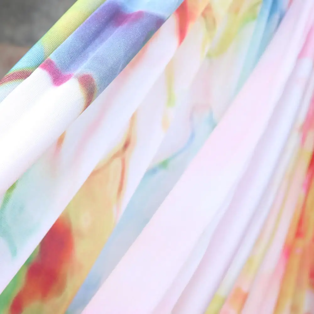 Домашний гамак для йоги качающийся 5 м ткань сплошной цвет антигравитационный