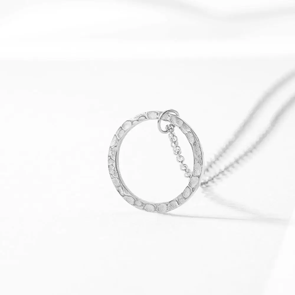 Цепочка-чокер женская из нержавеющей стали с подвеской в виде Круга | Украшения и