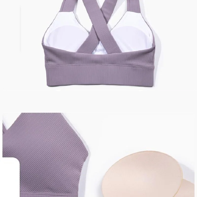 

Sexy Tights Crop Top Sports Bra For Women Gym Bralette Corset Haut Femme Summer Push Up Cross Beautiful Back To Gather Fitness