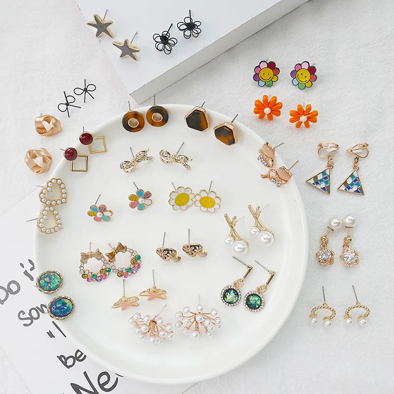 Корейские простые хипстерские красивые серьги с японским жемчугом женские