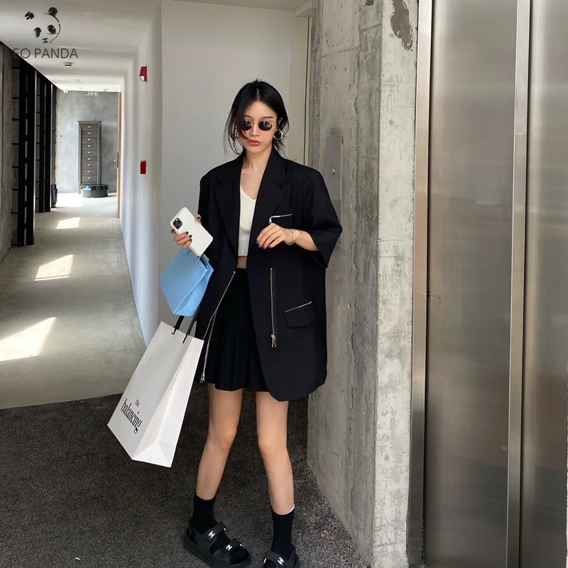 

Женский Повседневный Легкий блейзер с длинным рукавом, черный блейзер для работы в офисе, 2020