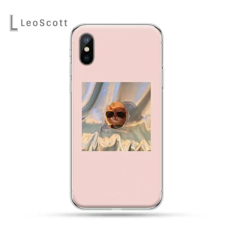 

Pink Aesthetic cute cat Phone Case For iphone 12 5 5s 5c se 6 6s 7 8 plus x xs xr 11 pro max mini