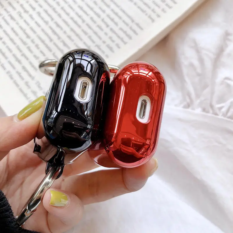 LOVERONY гальванические Bluetooth наушники чехол для AirPods 2 1 Earpods Защитная крышка яркий цвет гарнитура Apple Air pods чехол