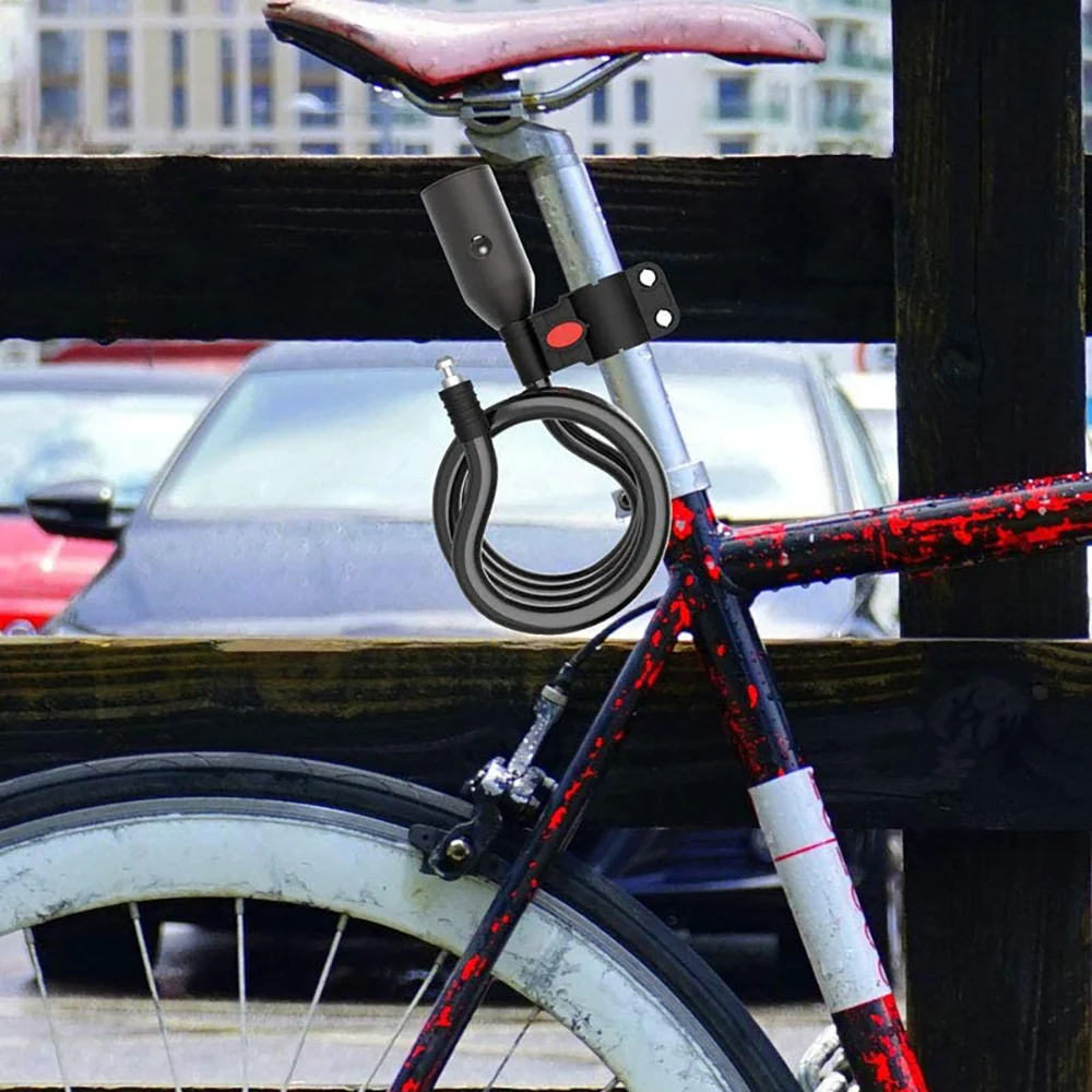 

Bike Lock Keyless Fingerprint Lock IP65 Waterproof USB Charge Bicycle Theft Steel Cable Fingerprint Locks Bike Accessories