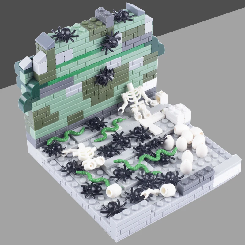 

MOC Spider Animals City Series Building Blocks Snakes Super Street Scene Figures Accessories Decoration Bricks Kids Toys