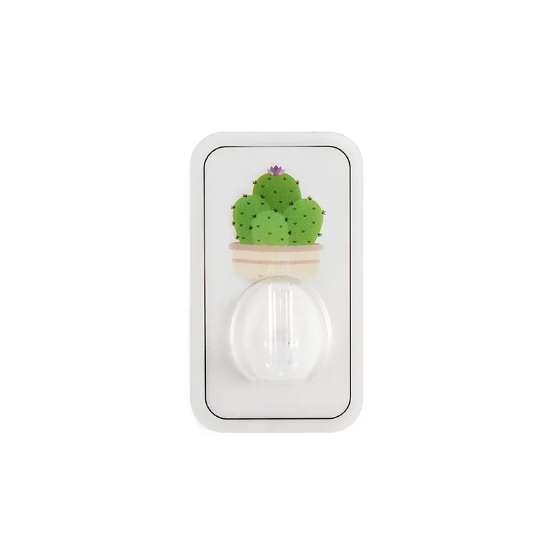 

Simple and fashionable plant forest printing seamless hook without nails and holes waterproof hook