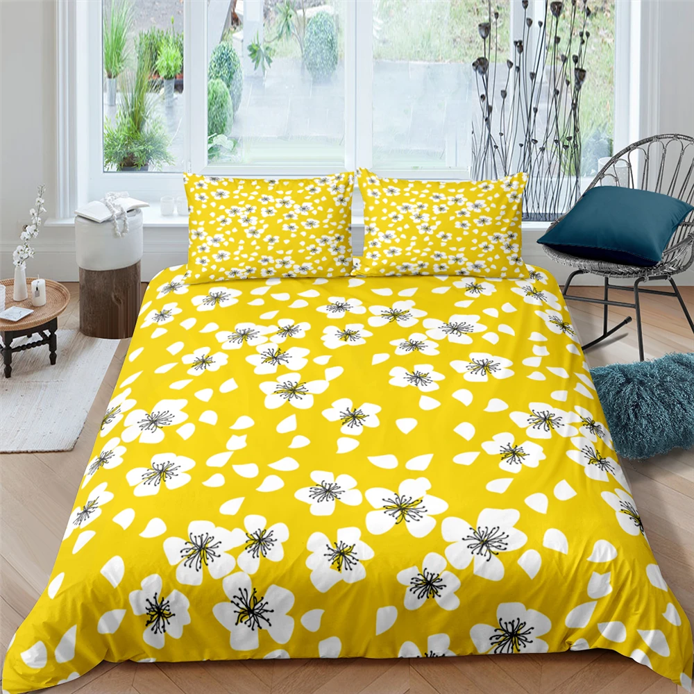 

Hot Sales Plant Floral Leaves Duvet Cover Set 240x220cm King Size Bedding Sets Pillowcase Double Queen Fashion Quilt Cover Set