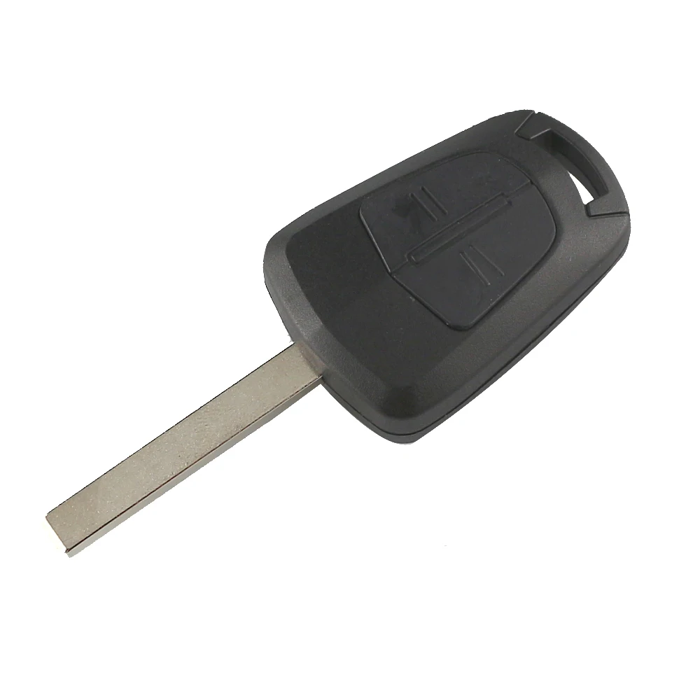 

2-кнопочный для Opel Vauxhall Corsa D Meriva B Astra H J G Insignia Zafira Agila, корпус дистанционного ключа автомобиля, чехол-брелок без логотипа, необрезанное лезвие