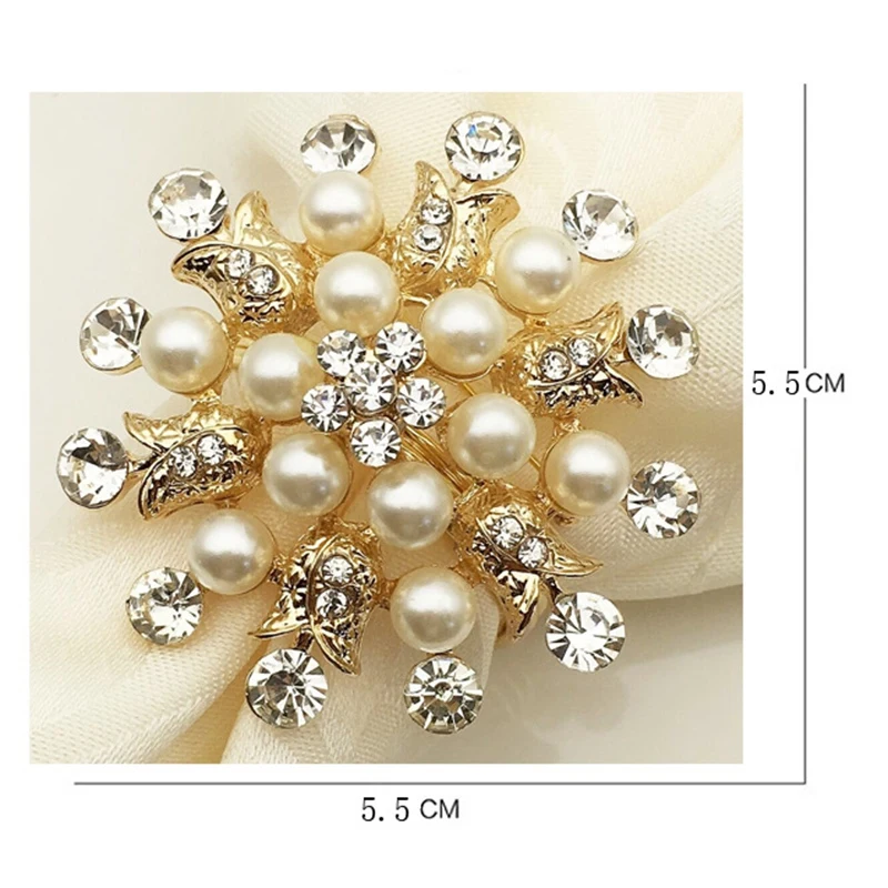 10 шт отель кольцо для салфетки держатель круглый цветок перламутровая салфетка