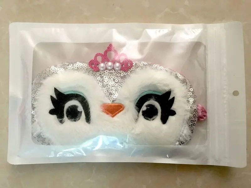 1 шт. мультяшная плюшевая маска для сна накладка на глаза в виде совы накладки