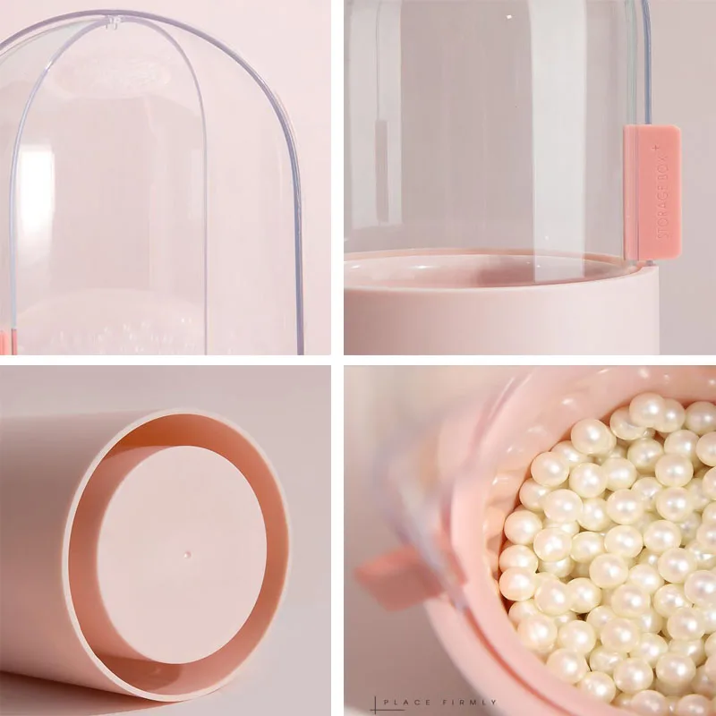 

Makeup Brush Storage Box Cosmetic Organizer Makeup Brush Barrel Holder Eyebrow Pencil Plastic Box Waterproof Contains Pearls
