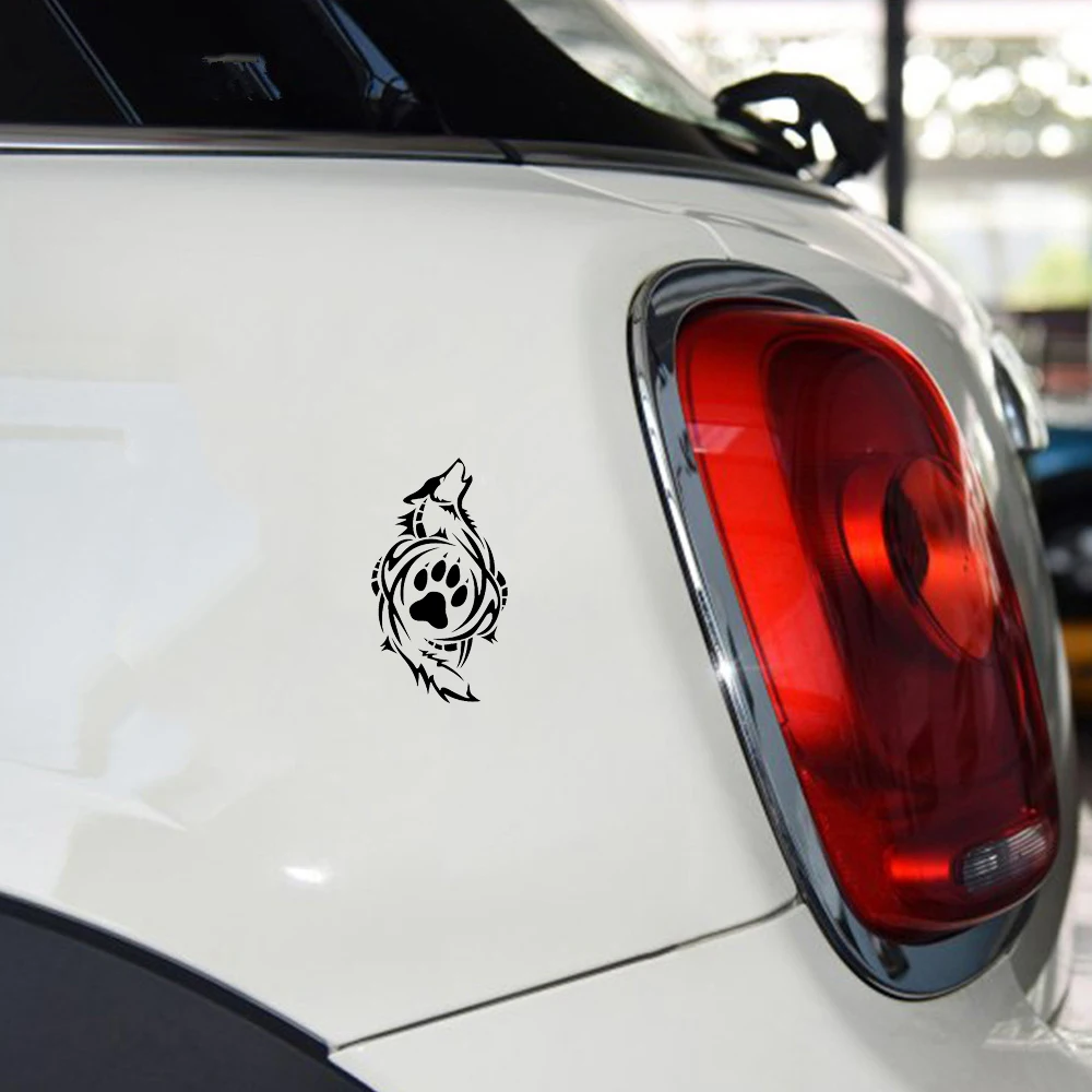 Племенной Волчья лапа принт стайлинга автомобилей интересные виниловые Стикеры