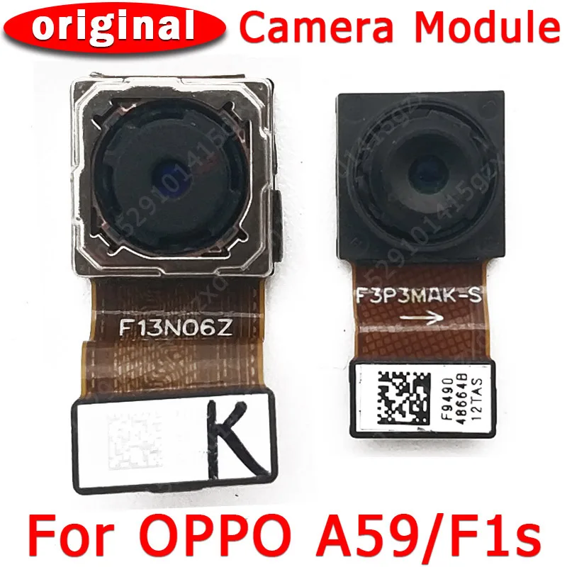 

Оригинальная камера переднего и заднего вида для OPPO A59 F1s, основная, задняя сторона, модуль фронтальной камеры, гибкий запасной модуль