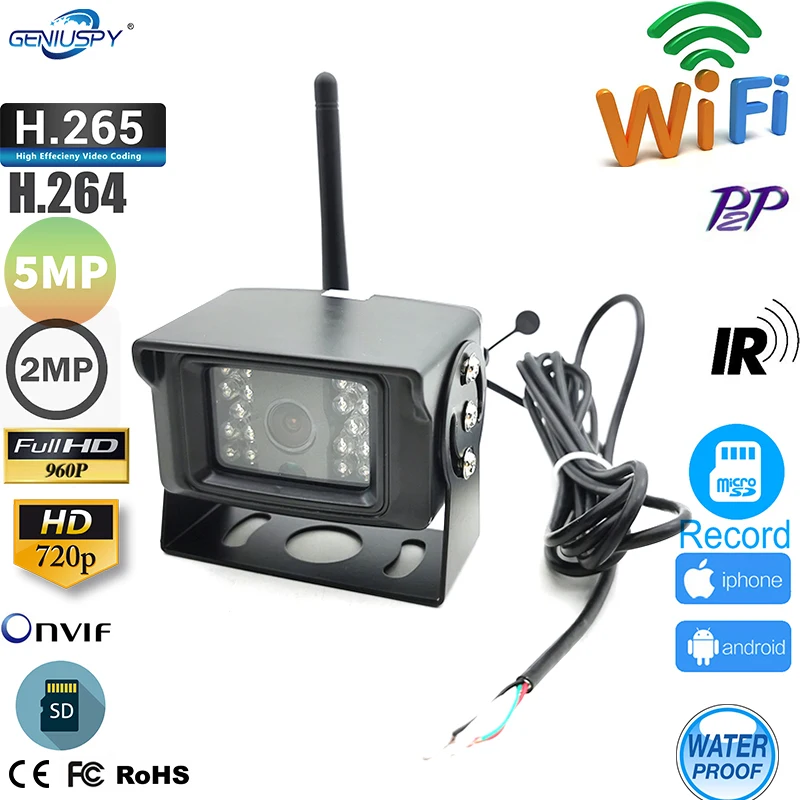 IP-камера 720P 960P 1080P 5 Мп с ночным видением и поддержкой Wi-Fi | Безопасность защита
