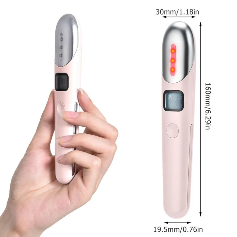 

EMS Micro-current Eye Beauty Instrument Massage Instrument Color Light Hot Compress Vibration Beauty Introduction Instrument