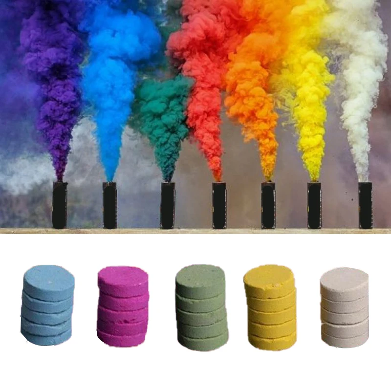 

2021 Magic Colored Smoke Tricks Props Fire Tips Funny Toy Pyrotechnics Smoke Cake Fog Magician Professional Pocket items