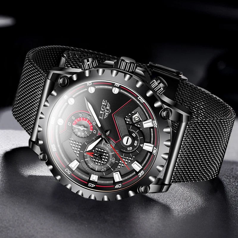 

2020 новые мужские часы LIGE Топ люксовый бренд спортивные часы для мужчин хронограф кварцевые наручные часы Дата мужские часы Relogio Masculino